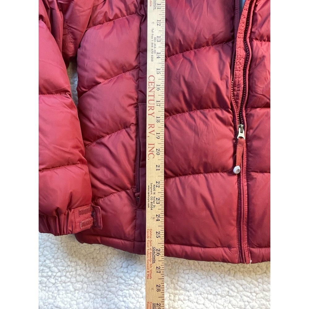 LL Bean Puffer Jacket Men Large Goose Down 800 Heavy Full Zip Blue Bubble Red - Picture 3 of 9